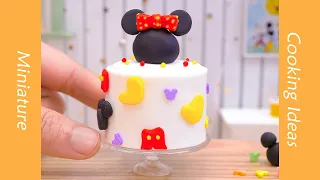 So Cute Minnie Mousse Cake Decorating Recipe #YumupMiniature