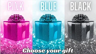 Choose your gift 🎁💝🤩🤮|| 3 gift box challenge|| 2 good & 1 bad|| Pink, Blue & Black #giftboxchallenge