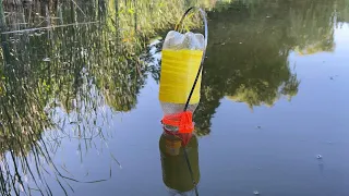 Don't throw away the plastic bottle, great tackle for pike fishing