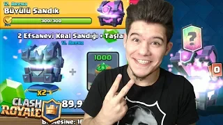 ÇİFTE EFSANEVİ KRAL SANDIĞI PAKETİ!! BÜYÜLÜDEN EFSO - Clash Royale