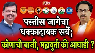 पस्तीस जागेचा धक्कादायक सर्वे;कोणाची बाजी,महायुती की आघाडी? #devendrafadnavis #udhavthakkarey #ncp