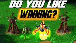 Do you like WINNING? Play this! Blade firelord allin tower! - WC3 - Grubby