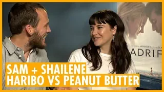 Sam Claflin and Shailene Woodley on Adventure And Peanut Butter - 'Adrift' Interview