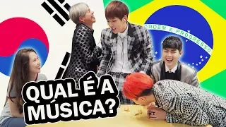 ÍDOLOS COREANOS CANTANDO EM PORTUGUÊS ft MASC | Kpop idols singing in portuguese