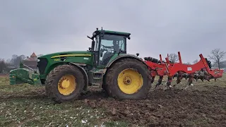 MOKRA CIĘŻKA UPRAWA 2023/KOPIE SIĘ I RYCZY/ENGINE SOUND!/ JOHN DEERE 7930 VS MASCHIO ATILLA 3 M