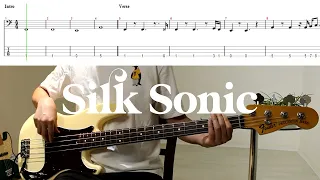 Smooth Like a Newborn│Silk Sonic - Leave The Door Open│BASS TAB│Bruno Mars Anderson Paak