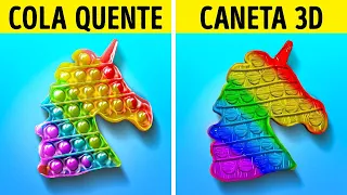 ARTESANATOS COM CANETA 3D VS COLA QUENTE || Ideias Fantásticas e Truques, Por 123 GO Like!