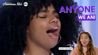 Voice Teacher Reacts Anyone by We Ani American Idol Audition