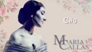 (HD) Maria Callas's Vocal Range F#3-E6