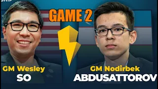 Wesley So vs Nodirbek Abdusattorov Aimchess Rapid  Game 2