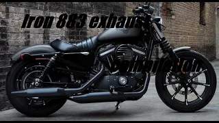 harley davidson 883 exhaust compilation