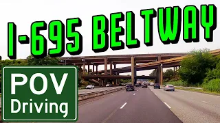 Baltimore Beltway | POV Driving I-695 Baltimore