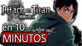 ♦️ SHINGEKI NO KYOJIN: RESUMEN TEMPORADAS 1, 2 y 3 del ANIME en 10 MINUTOS (O algo así...) 🔥