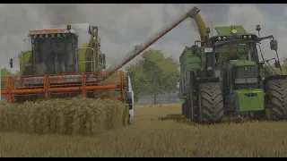 🔥ŻNIWA!🔥Jęczmień CLAAS MEGA 🔥 Jeleń&Claas🔥FS22