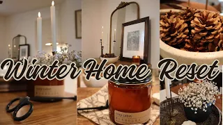 Winter Decorating Ideas | Rustic Neutral | Winter Living Room Decorate With Me | Cozy Home Decor