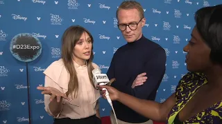 elizabeth olsen and paul bettany being best friends and not having a care in the world