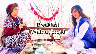 baking walnut bread for breakfastHot breakfast for a cold day