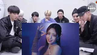 Bts reaction to Itzy 'Cheshire' official music video