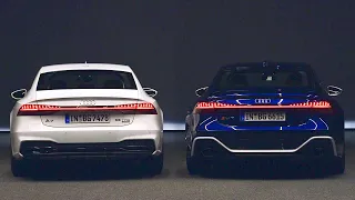 New AUDI Matrix LED lights & digital OLED lights demonstration - impressive LIGHT SIGNATURE