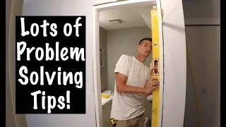 How To Install a Door in Bad Framing!
