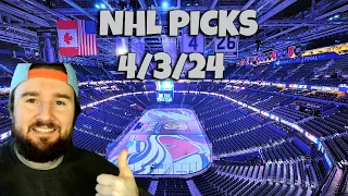 Free NHL Picks Today 4/3/24