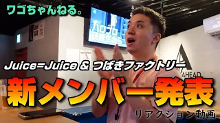 【ハロプロ】Juice=Juiceとつばきファクトリーの新メンバー発表の瞬間！リアルなリアクション動画です