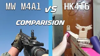 MW M4A1 vs MY HK416 Comparision