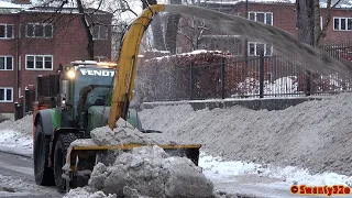 4K| Snow & Ice Removal with Mattsson 261S And Fendt 516 Vario With Snowblower