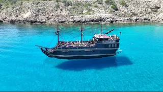 The Black Pearl Pirate Ship Adventure in Ayia Napa - Cyprus in 4K