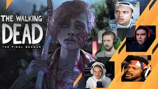 Gamers Reactions to Minnie Singing | The Walking Dead: [S4][E4] Take Us Back