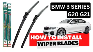 How to Replace Wiper Blades On Bmw 3 Series G20 G21 2019-on Models