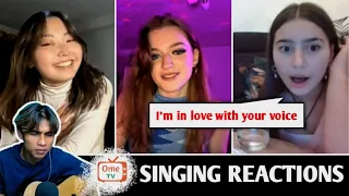 Semua wanita ini kagum setelah di nyanyiin | SINGING REACTIONS OmeTV