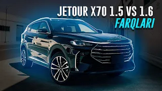 Jetour X70+ 1.5 va Jetour X70+ 1.6 full farqlari