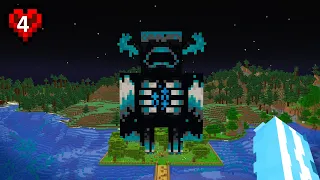 I Built the Biggest Warden Statue in Minecraft Hardcore