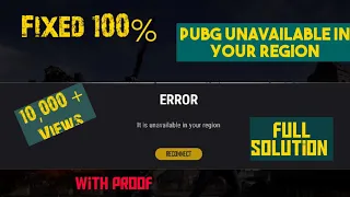 PUBG LITE REGION UNAVAILABLE AFTER  LAUNCH Fully Fixed100% |3 MINS  || Without VPN||