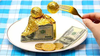 Stop Motion Party - COOKING A REAL GOLDEN MONEY CAKE