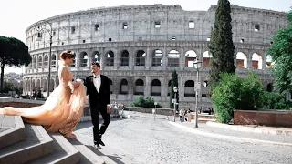 Свадьба в Италии по улицам Рима [Колизей] | Красивые места для съёмки | Свадебный видеограф в Европе