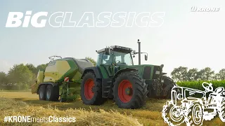 KRONE BiG Classics: baling straw with FENDT Favorit 824