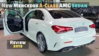 New Mercedes A-Class AMG Sedan 2019 Review Interior Exterior