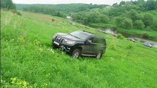 Лексус и УАЗ поспорили с деревом, кто крепче? Land Cruiser Prado, Jeep Compass, Уазы, Нивы и др.