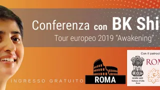 BK Shivani @ TEATRO ITALIA, Rome - Secret of happiness - 01 July 2019 -  5 PM UK / 6 PM Rome