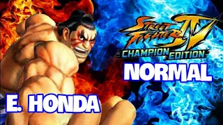 SF4 CE E. Honda Arcade (Normal) Mode (Boss,Evil Ryu)