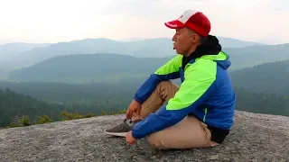 Tuvan throat singing on the top of the mountain