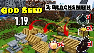 God Seed 1.19 for Pocket edition & bedrock village | Stronghold | Fortress