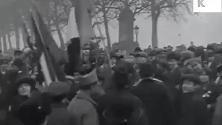 Armistice Day Celebrations in Paris, End of WWI, France