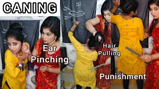 Hard caning Punishment | Ear Pinching | Hair pulling | #requestedvideo @SharmysVlogs #challenge
