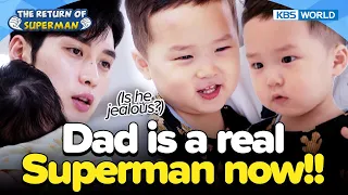 Dad is a real Superman now!!👨🏻‍🍼👶🏻[The Return of Superman:Ep.493-2] | KBS WORLD TV 230910