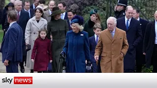 Royal family attend Christmas Day service