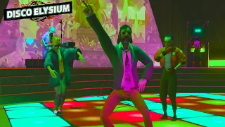 Harry and Kim turn the church into a nightclub - Disco Elysium
