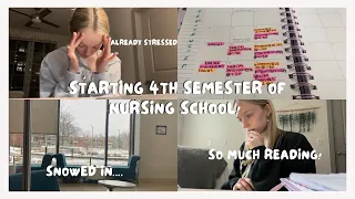 STARTING A NEW SEMESTER OF NURSING SCHOOL! | pharmacology, fundamentals, health assessment